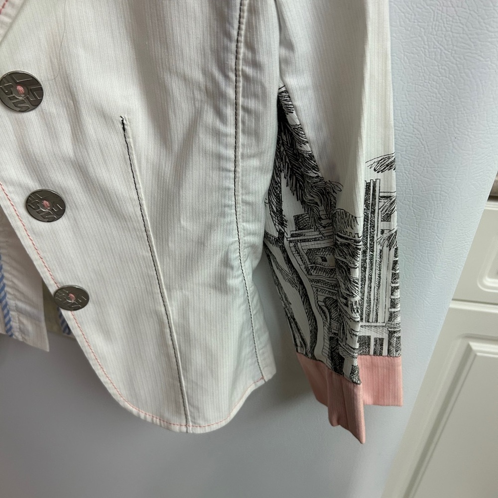 Miss Sixty White and Pink Denim Jacket Size S
Made in Italy - Picture 5 of 8
